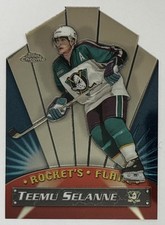 Teemu Selanne 2000-01 Topps Chrome Rocket's Flare #RF10 - Anaheim Mighty Ducks