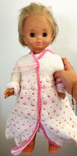 Babypuppe Mädchenpuppe blond glattes Haar bl...