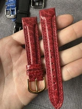 Vintage Watch Strap 18 mm  Leather Nos Top Quality V64