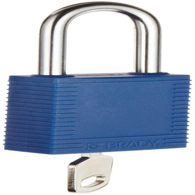 Brady - 51344 Plastic Lockout/Tagout Padlock Keyed Different 1-3/4 Body Length