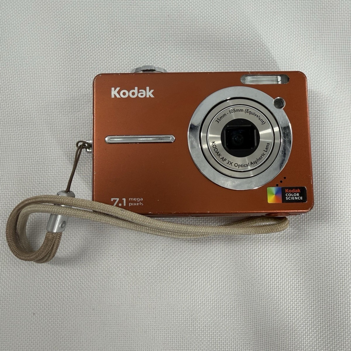 Kodak AF 3x Burnt Orange Digital Camera 7.1MP – As Is Parts/Repair