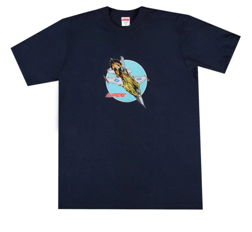 SS20 Supreme Jet Tee Navy Shirt Mens Medium ds mens t shirt top new