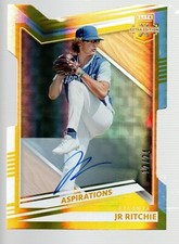 2022 Elite Extra Edition Auto Aspirations Die Cut Gold #35 JR Ritchie 12/24