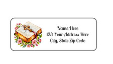 30 Bible Religious PERSONALIZED RETURN ADDRESS LABELS 1 in X 2 5/8 GLOSSY
