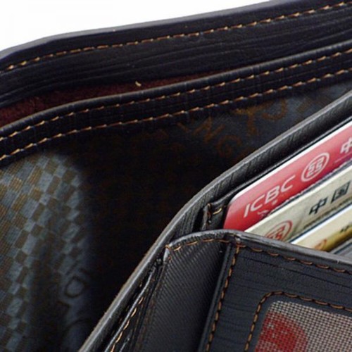 Fashion Men Leather Short Wallet Credit Card Holder Clutch Bifold ID Cash Purse - Picture 10 of 14