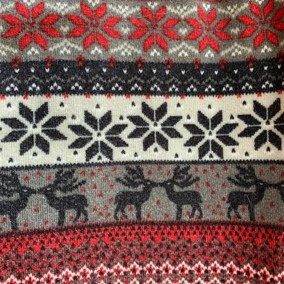 Faded Glory Women's Pull On Elastic Waist Knit Pants Christmas Pattern Size 2X - Image 3 of 4