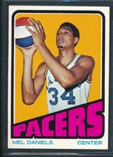 1972 Topps Basketball #200: MEL DANIELS Indiana Pacers ~ NM-MT