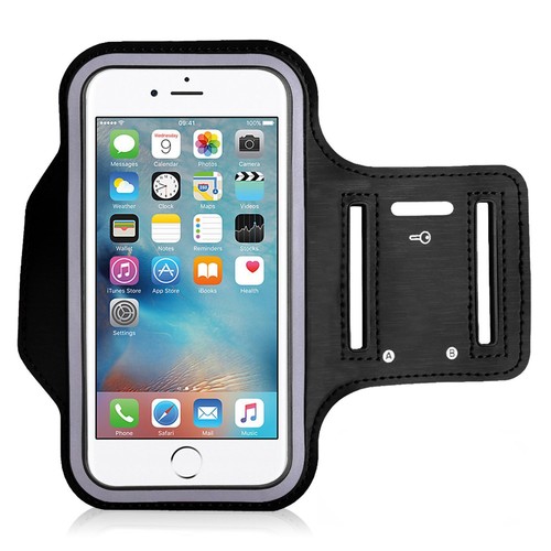 iPod Touch Premium Bracciale in Neoprene Nero 4a,5a, 6a Generazione Running - Foto 1 di 6