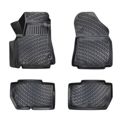 Floor Mats Liner Fits Peugeot Partner Tepe 110 HB 2009-2018 Waterproof Black 4x
