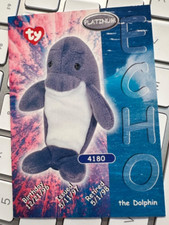 1999 TY Beanie Babies Series 3 Echo the Dolphin Platinum Edition Card /bx147