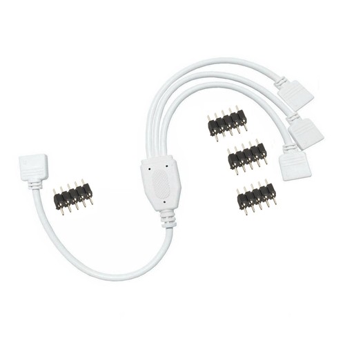 RGB RGBW 4Pin LED Strip Light Female Male Connector Splitter Y Cable 3528 5050 - Picture 6 of 11