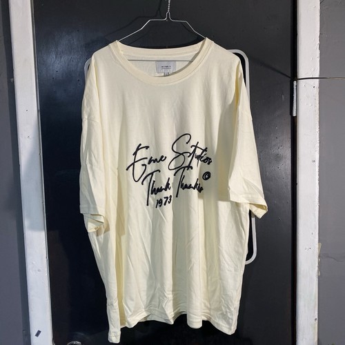NWT Eme Studios Knot Off Logo Oversized Cream T-Shirt XXL