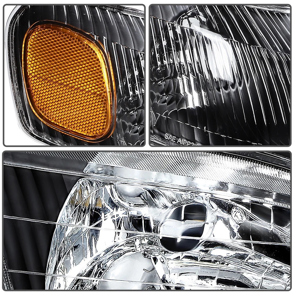 Juego de faros negros estilo JDM para Toyota Corolla 1998-2000 + lámpara de esquina izquierda + derecha Foto 4 de 4