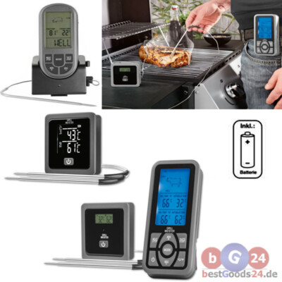 Grillthermometer 2-Fühler Bluetooth & Funk   GRILLMEISTER präzise BBQ-Kontrolle