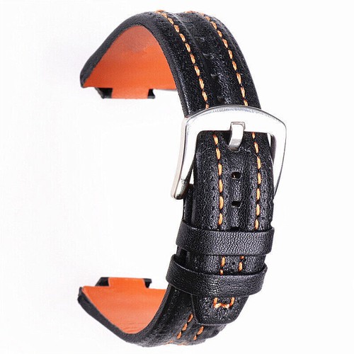 15x27mm Genuine Leather Watch Strap Band Fits For Seiko Sportura W/ Tool - Picture 2 of 7