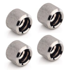 Bitspower Multi-Link Coupler Fitting, 12mm OD, Black Sparkle, 4pk