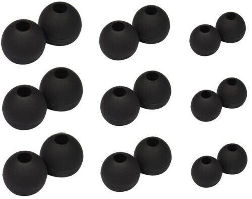 Earbud Tips Replacement for Sol Republic Relays Sport In Ear Earphones Black - Picture 1 of 5