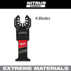4 New Milwaukee 49-25-1571 Nitrus Carbide Extreme Materials Universal Blades