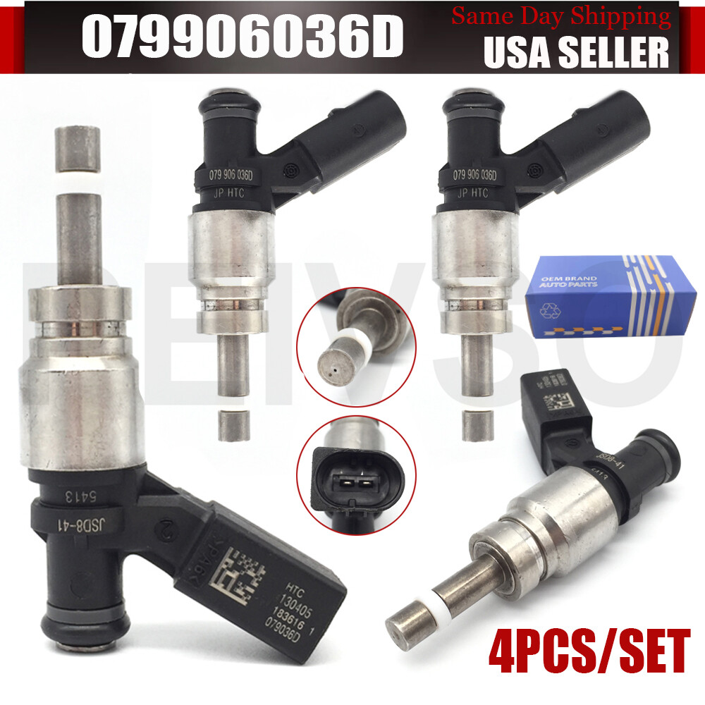 4Pcs Fuel Injectors For Audi R8 2008-2010 RS4 2007-2008 4.2L 079906036D FIJ0008