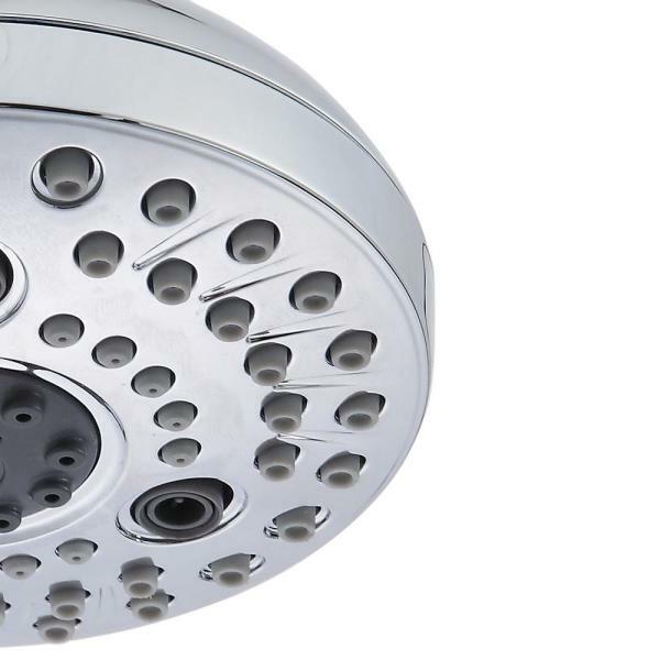 Glacier Bay Shower Head 4.2 In Single Wall Mount Fixed Adjustable Chrome 7 Spray eBay