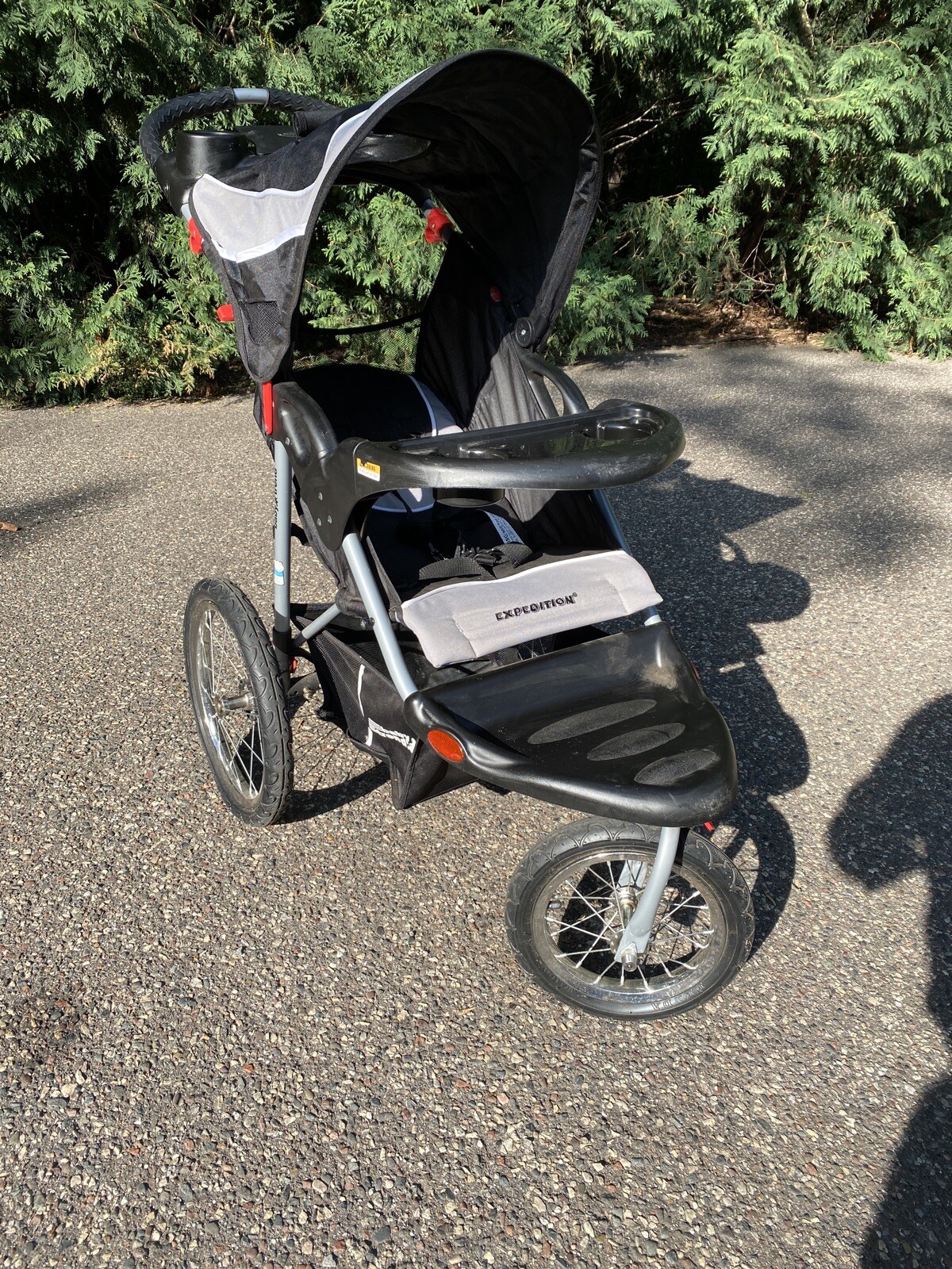 used baby trend double jogging stroller