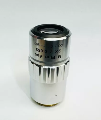 Mituyoyo M Plan Apo 2X/0.055 ∞ / 0   f=200  Microscope Objective Lens
