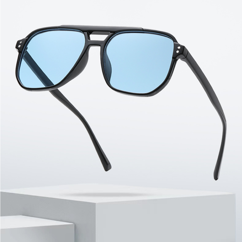 Vintage Retro 70s Sunglasses Women Men Classic Large Square Frame Shades Glasses - Picture 5 of 12