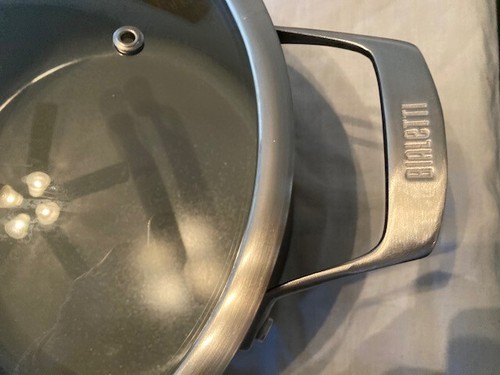 NEW - BIALETTI "CERAMIC PRO" NON STICK - 6 QT STOCK POT - 450*F TEMP - GLASS TOP - Picture 8 of 17