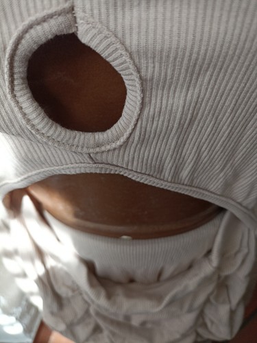 Bellissimo Vestito Ragazza Aderente Beige - Foto 3 di 4