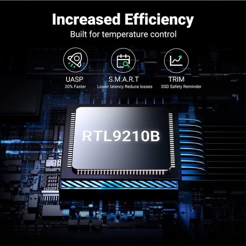 UGREEN M.2 NVME and SATA SSD Enclosure 10Gbps Heat Dissipation M2 PCIe and... - 第 10/14 張圖片