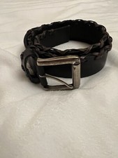 Belt '90's Braided Leather Belt Women  s Sz M/L Pre-own