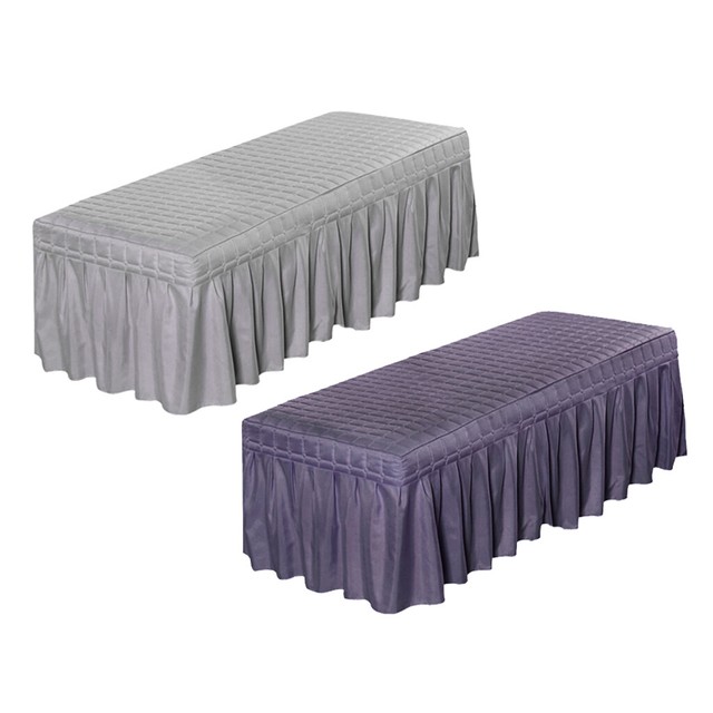 Elastic Breathable Massage Beauty Salon Bed Table Skirt w/ Hole for SPA 2pcs eBay