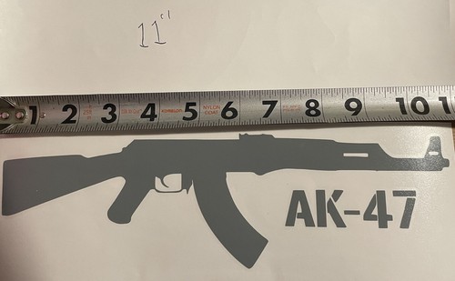 Ak47 Gun Rifle Vinyl Decal Sticker Car Truck Window - Picture 7 of 7