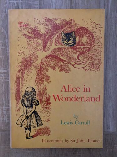 Alicia en el país de las Maravillas De Lewis Carroll Sir John Tenniel 1966 Libro en Rústica Scholastic mn2118
