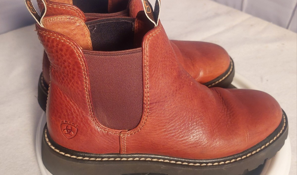 Ariat Spot Hog Leather Boots Womens Size 7.5 B 17520  display picture 1