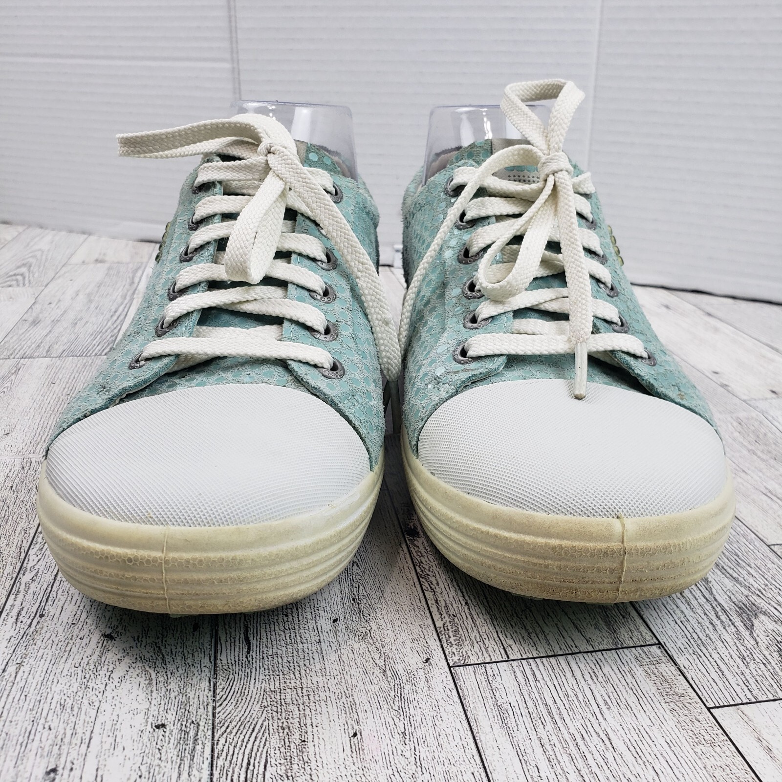 ECCO Hydra-Max Golf Shoes Womens Aqua Blue Leather | EU 40 (US 9 - 9.5)