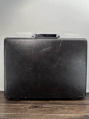 Vintage Samsonite Briefcase Omega Combination Lock Hard Shell Brown Brief  Case