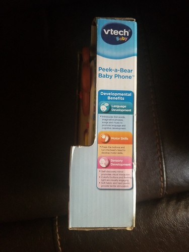 Vtech Peek & Play Bear Phone Interactive Toy Numbers Colors Music Hidden Mirror - Picture 11 of 13