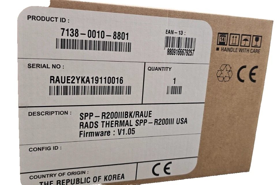 Nueva impresora móvil Bixolon SPP-R200III impresora térmica directa + cargador, batería, estuche Foto 2 de 4