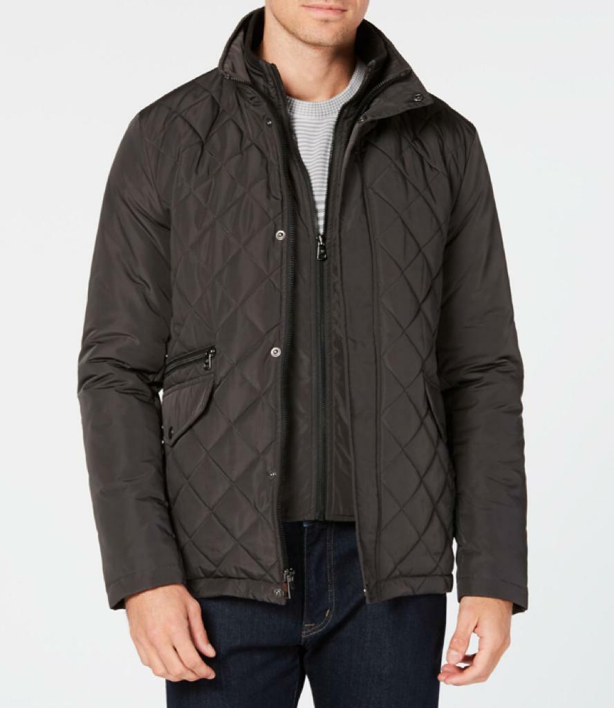 Calvin Klein Men's Quilted Overcoat 