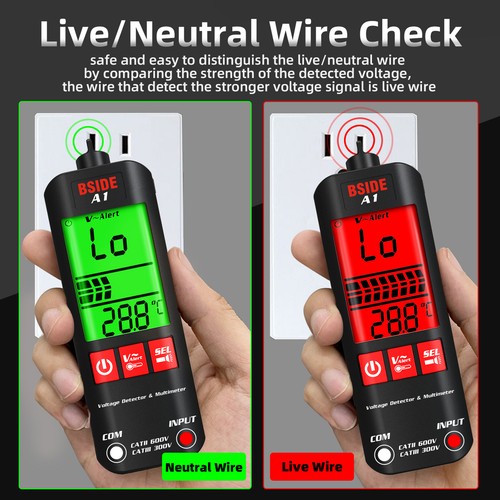 BSIDE A1 Digital Multimeter 2000 Counts Current Voltage Tester True RMS Meter AU - Picture 9 of 12