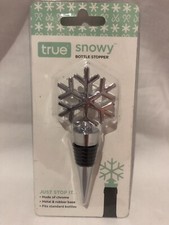 Snowy Holiday Bottle Stopper by True