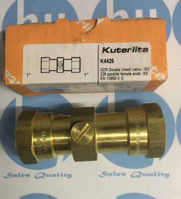 PEGLER K4426 DZR KUTERLITE 1'' DOPPELRÜCKSCHLAGVENTIL WEIBLICH