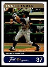 2002 Justifiable #37 Andres Torres   Rookie Detroit Tigers