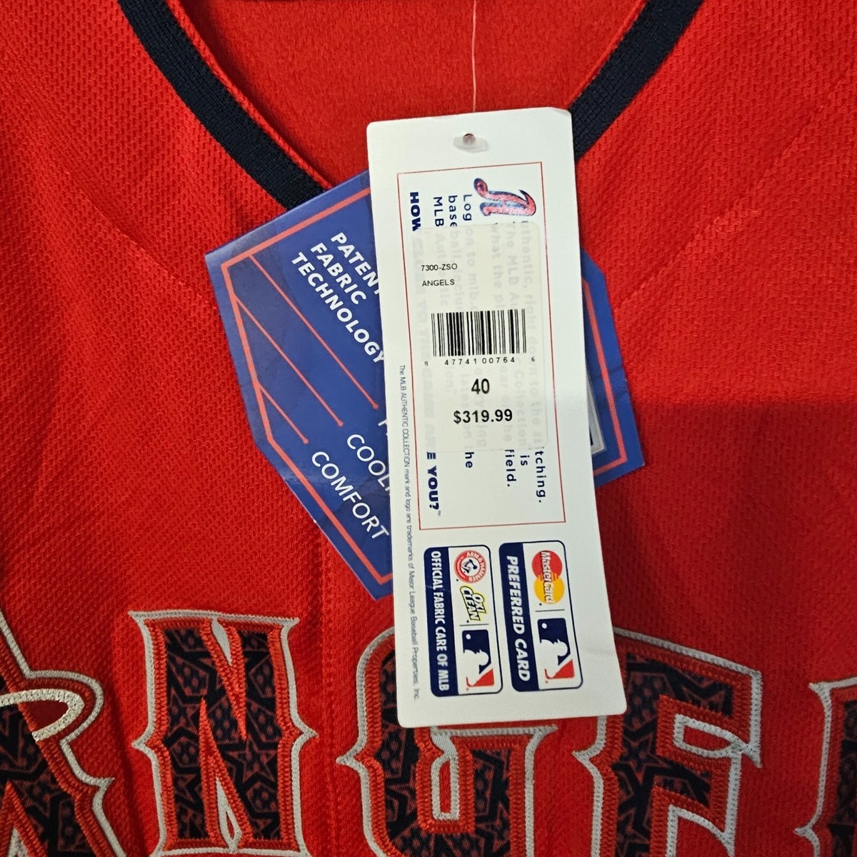 NWT Rare Majestic Los Angeles Angels 4th of July Stars