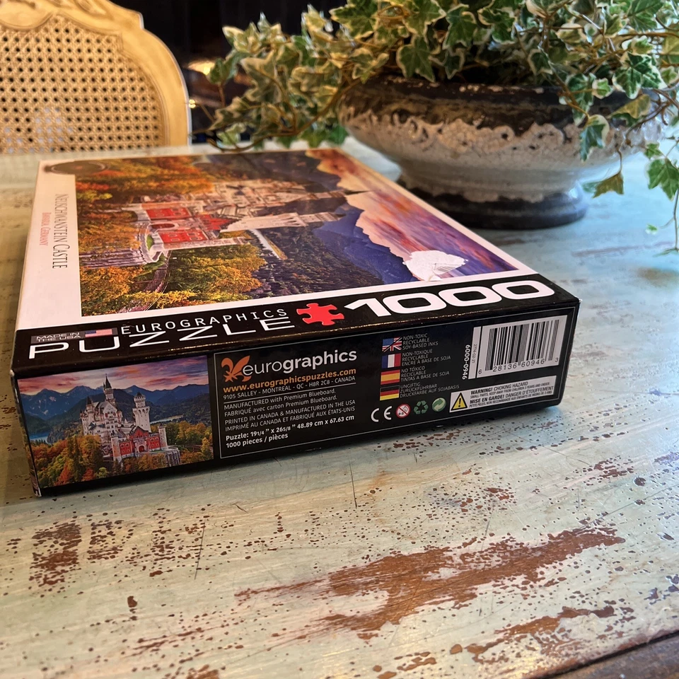 1000 Piece Puzzle - Neuschwanstein Castle Eurographics Puzzle New Sealed - Image 3 of 4