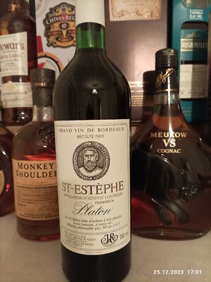 1985 St. Estephe Platon Grand Vin de Bordeaux France 0,75 l rot Bordeaux Medoc