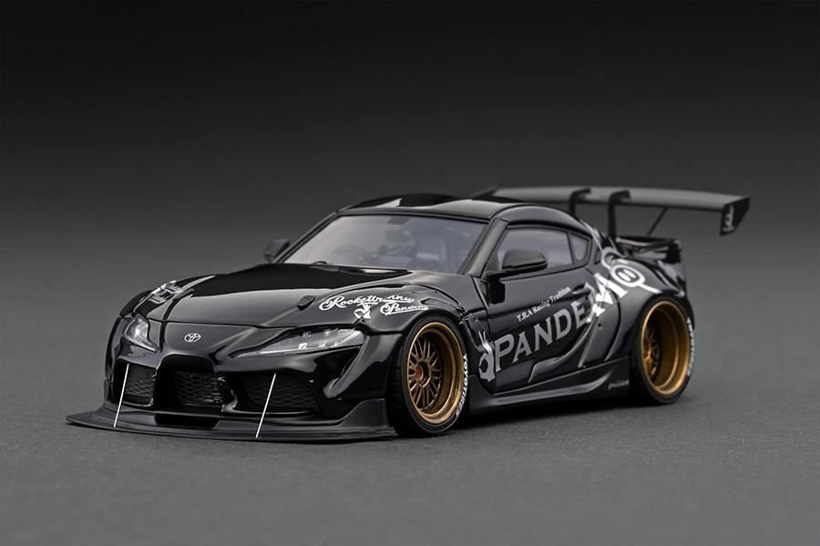 1:43 Toyota Supra (A90) PANDEM -- Black Metallic -- Ignition
