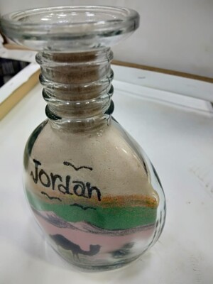 Traditional Sand Art Jordan souvenir Sand Bottle Art,(Add Your Own