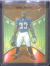 2004 Topps Pristine Football Diecut Gold Refractor Rookie #91 Greg Jones 